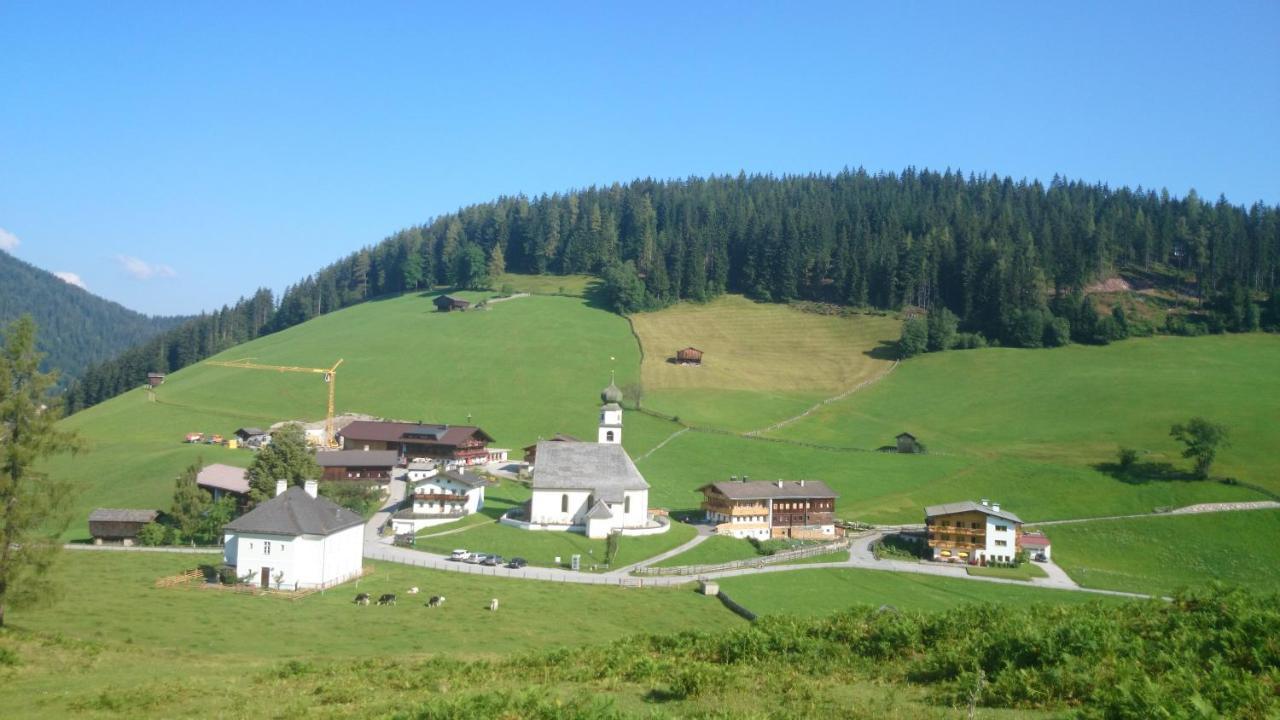Berggasthof Schatzbergalm Thierbach Buitenkant foto